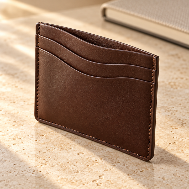 Curve Espresso Cardholder — original AI-generated design visualisation