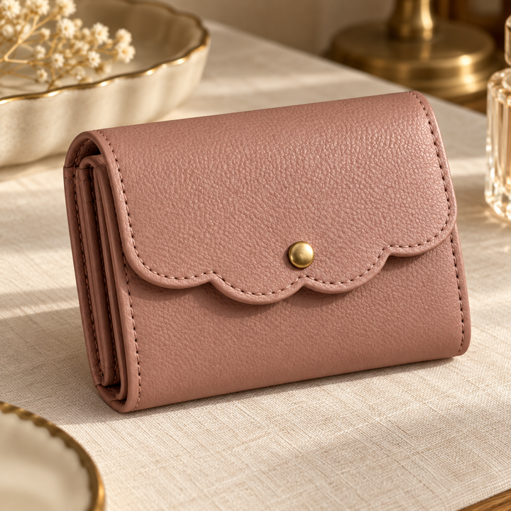 Petal Rose Compact Wallet — original AI-generated design visualisation